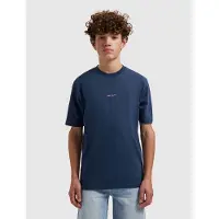 Ballin T-shirt met backprint donkerblauw Jongens Katoen Ronde hals Backprint - maat 140