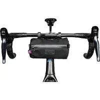 OEM Fietszak 2 liter - Donkergrijs - Robuust - Zachte binnenkant - Waterdicht - Geschikt voor gravelbikes