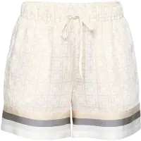 JOOP! Pyjamabroek ' Modern Essence ' crème / wit