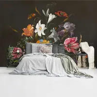 Reinders Fotobehang De Heem Stilleven met bloemen op vaas - 260 x 384 - Vlies -