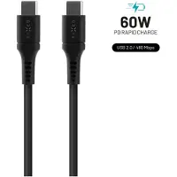FIXED FIXDLS-CC12-BK USB-oplaadkabel