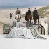 Reinders Fotobehang Anton Mauve Morgenrit langs het strand - 260 x 384 - Vlies -