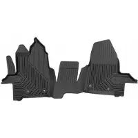 Frogum - No.77 - Automatten 3D - Geschikt voor FORD Transit Custom (2012-2023) - Handgeschakeld - 1-delig - TPE Rubber - Zwart