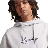 Superdry heren sweatshirt met klassiek logo bestickt