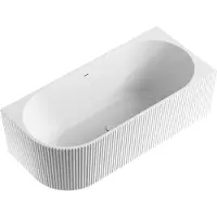 Badplaats Ligbad havana 170 x 80 x 58 cm half vrijstaand bad hoogglans