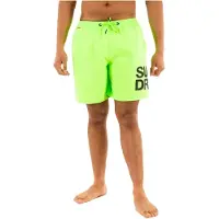 Superdry Zwemshorts neongroen / zwart