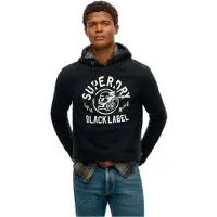 Superdry Sweatshirt zwart / wit
