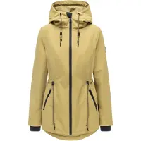 NAVAHOO Tussenparka 'Blumentanz 14' kaki / zwart
