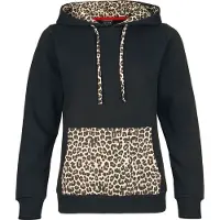 Pussy deluxe - Rockabilly Trui met capuchon - Sweet Leo Hooded Sweater - S tot XXL - voor Vrouwen - meerkleurig - Maat M