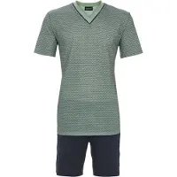 Ringella Groene katoenen heren shortama - Groen - Maat - 60