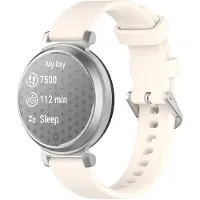 Strap-it Siliconen 'Classic' bandje geschikt voor Garmin Lily 2 / Pebble Round 2 - Sterrenlicht