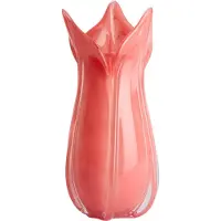 Light & Living Light&living Vaas Ø18,5x39 cm EVINA glas koraal