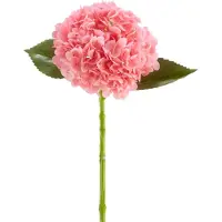 Easyplants | Kunstbloem Charlotte Hortensia Real Touch donker roze 55 cm | Zijde | Nepbloemen | roze | Onderhoudsvrij | Kant-en-klaar