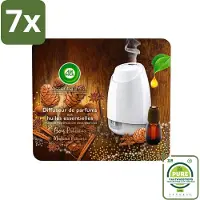 Air Wick 7 x Essential Mist - Starterkit - Edelhout - 20ml - Grootverpakking - Geurverspreider - Essentiële Oliën - Kostbaar Hout - Geurdiffuser - Luchtverfrisser