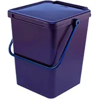 V-Part Minimax vierkante afvalbak, 10 liter - Bruin - Kunststof