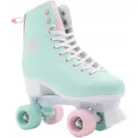 Croxer Lea Retro Skates Mint/Roze Maat 39 - Comfort & Stijl