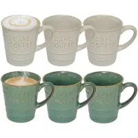 Secret De Gourmet Koffiemokken - 12x stuks - 200 ml - kleuren gemixt