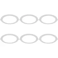 BES LED LED Downlight Inbouwspot 6 Stuks - Brinton Thin - 18W 1760lm 120° Bundelhoek - Helder/Koud Wit 6500K - IP40 - Rond - Wit - Ø229mm Buitenmaat - Ø205mm Zaagmaat