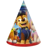 Paw Patrol Feesthoedjes - 16 x 12 cm - Papieren feesthoed - 6 stuks - Voor verjaardagen en feestjes
