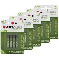 Agfa Oplaadbare AAA / HR03 Ni-Mh Batterijen (20 stuks, 900 mAh)