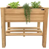 Axi Ari Verhoogde Plantenbak – Bloembakken voor buiten – Rechthoekig – Hemlock hout – FSC 100% hout – 86,5 x 46 x 85 cm – Verhoogde moestuin – Plantenbak voor Tuin en Balkon