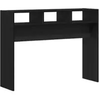 vidaXL Wandtafel Zwart Eiken 105 x 30 x 80 cm Bewerkt hout