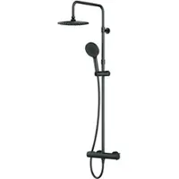 AM.PM X-Joy - Regendouche met Thermostaatkraan - Zwart Doucheset - Handdouche met 3 functies - Hoofddouche 23 cm