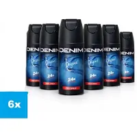 Denim Original Deodorant Spray 6 x 150 ml – 24H Bescherming – Voordeelverpakking