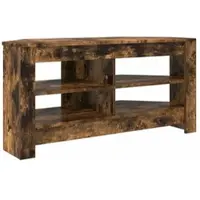 vidaXL HoekTVKabinet 102 x 41 x 50 cm Gerookt eiken Bewerkt hout