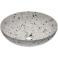 Ink Waskom Convex 40 Rond 40x40x13cm Composiet Mat Multi Terrazzo