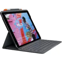 Logitech Hoes voor iPad - - Slim Folio - QWERTY Spaans - Bluetooth - Grijs