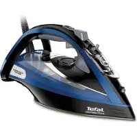 Tefal FV9848E0 strijkijzer Droog &amp; Stoomstrijkijzer Zwart, Blauw, Metallic, Strijkijzer, Zwart, Blauw
