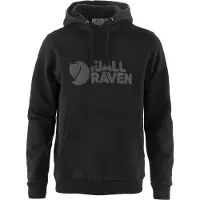 Fjall Raven - Sweatshirts - Fjällräven Logo Hoodie M Black voor Heren van Katoen - Maat L - Zwart