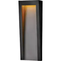 HINKLEY LED Wand Buitenlamp Taper | 10.5W 3000K 860Lm 830 | IP44 | Dimbaar | Textured Black