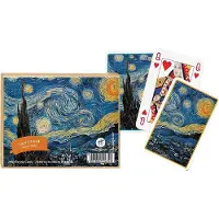 Piatnik Vincent van Gogh Sterrennacht Speelkaarten - Dubbeldekker.