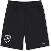BOSS Broek zwart / wit