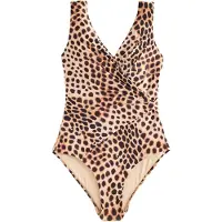 Next Shaping-badpak bruin / cappuccino / zwart
