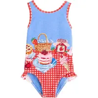 Next Badpak blauw / lichtroze / rood / wit