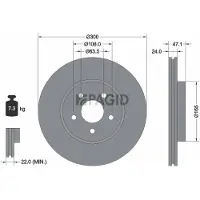 PAGID 50345NHC Remschijf
