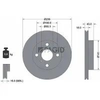 PAGID 50301NC Remschijf