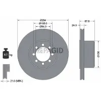 PAGID 54717N Remschijf