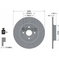 PAGID 56200NC Remschijf