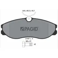 PAGID T3037N Remblokken
