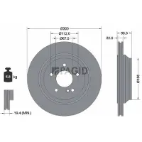 PAGID 54763NC Remschijf
