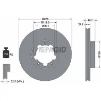 PAGID 54853NC Remschijf