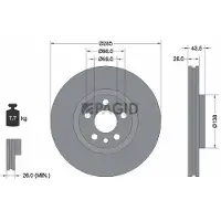 PAGID 54150NC Remschijf