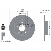 PAGID 54864NC Remschijf