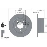 PAGID 50442NC Remschijf