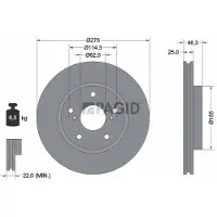 PAGID 55327NC Remschijf