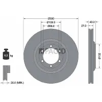 PAGID 55824NC Remschijf